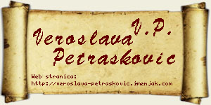 Veroslava Petrašković vizit kartica